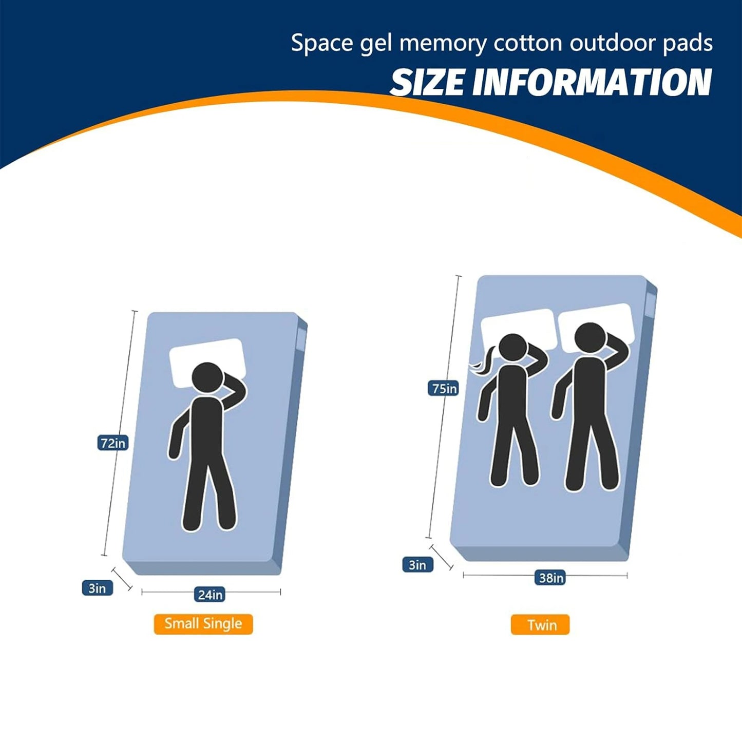 Memory Foam 3" Mattress Portable Roll Up Cot Bed with Travel Bag