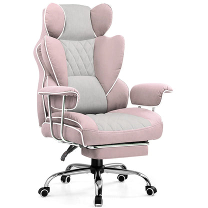 Big and Tall Gaming Chair with Lumbar Support, Footrest