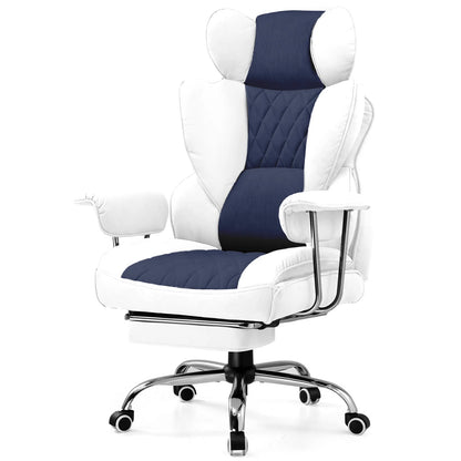 Big and Tall Gaming Chair with Lumbar Support, Footrest