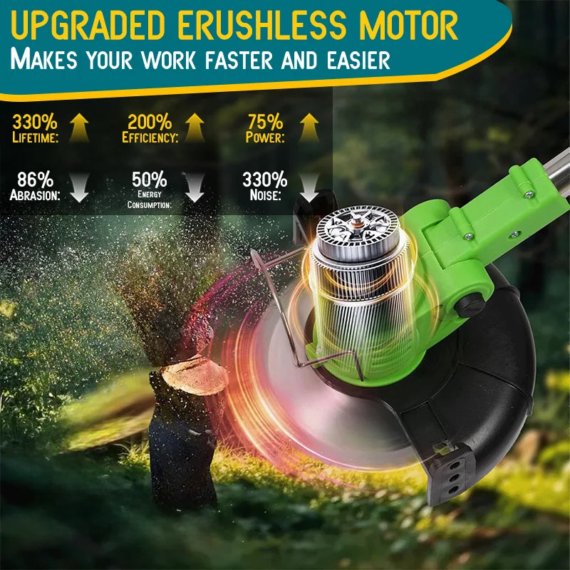 Cordless lawn mowers weed trimmer