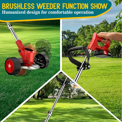Cordless lawn mowers weed trimmer