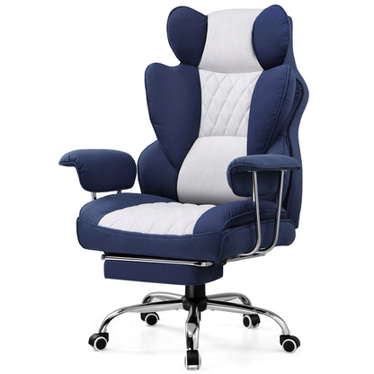 Big and Tall Gaming Chair with Lumbar Support, Footrest