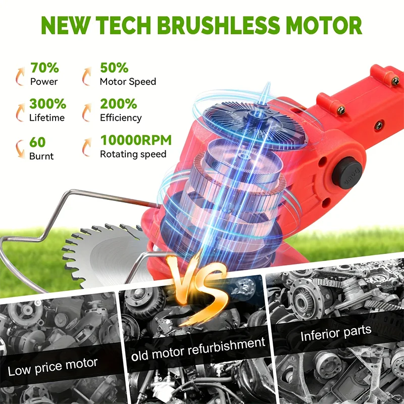 Cordless lawn mowers weed trimmer