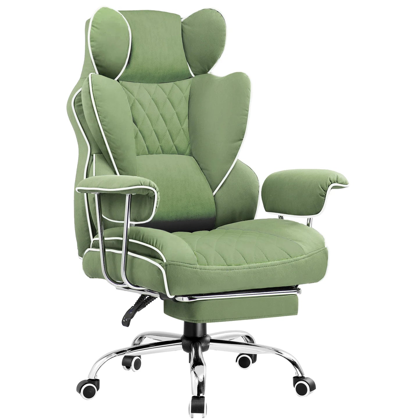 Big and Tall Gaming Chair with Lumbar Support, Footrest