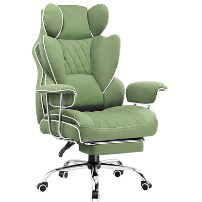 Big and Tall Gaming Chair with Lumbar Support, Footrest