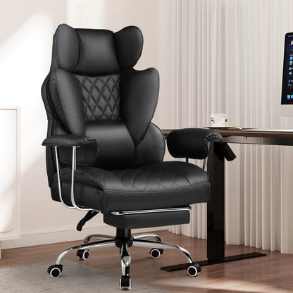 Big and Tall Gaming Chair with Lumbar Support, Footrest