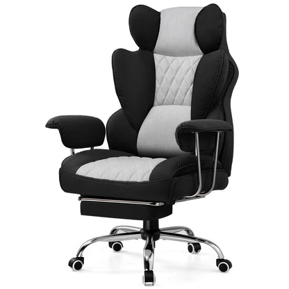 Big and Tall Gaming Chair with Lumbar Support, Footrest