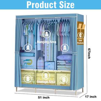 Wardrobe Organizer Storage Quick and Easy to Assemble