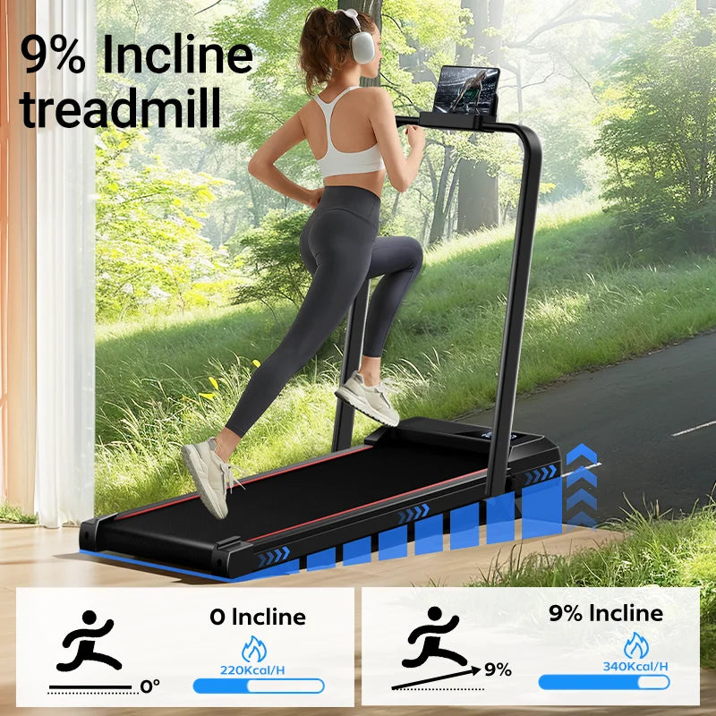 Jogging Treadmill: Incline, Under-Desk, Lightweight, LED Display