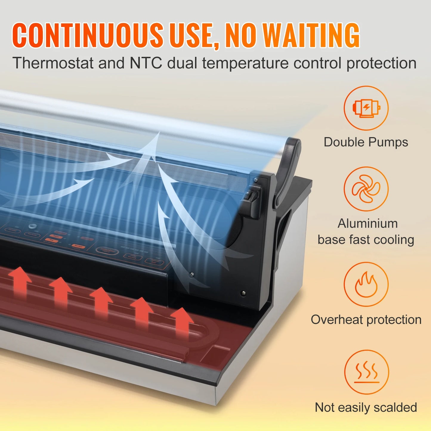 Commercial Vacuum Sealer Automatic Food Packaging