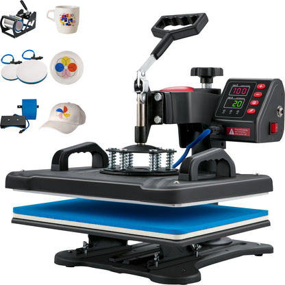 5in1 Heat Press Machine 12x15in Transfer Printer