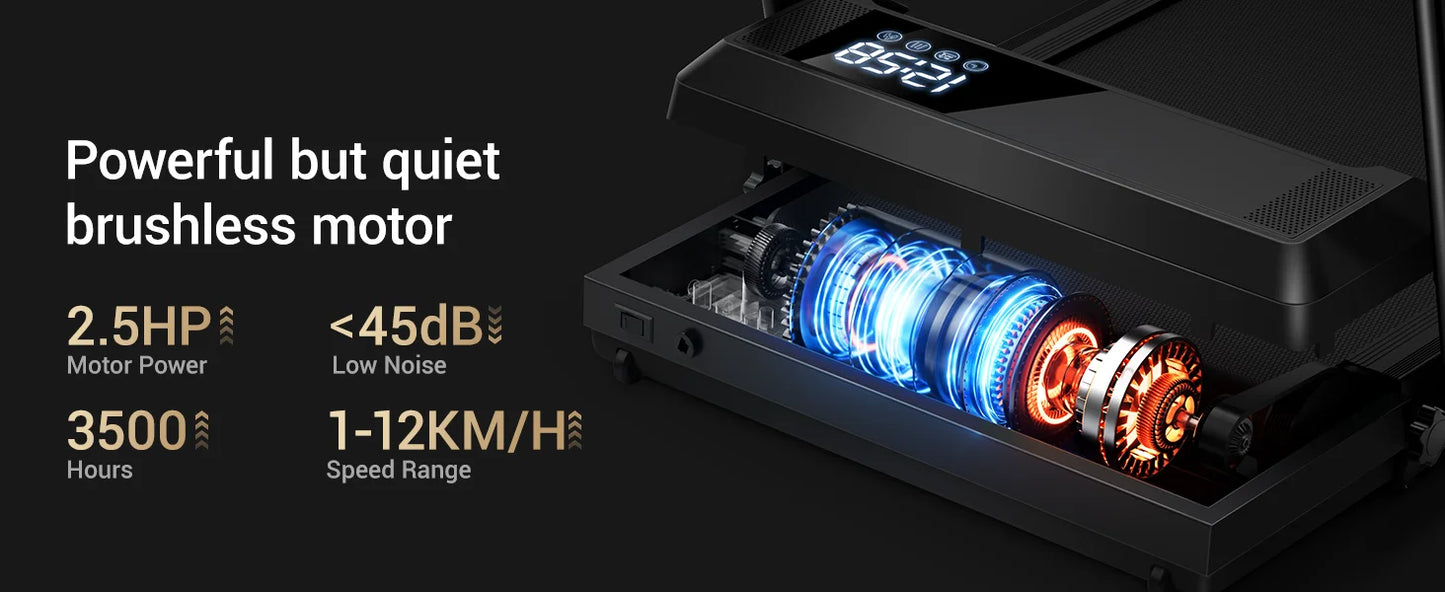 Jogging Treadmill: Incline, Under-Desk, Lightweight, LED Display