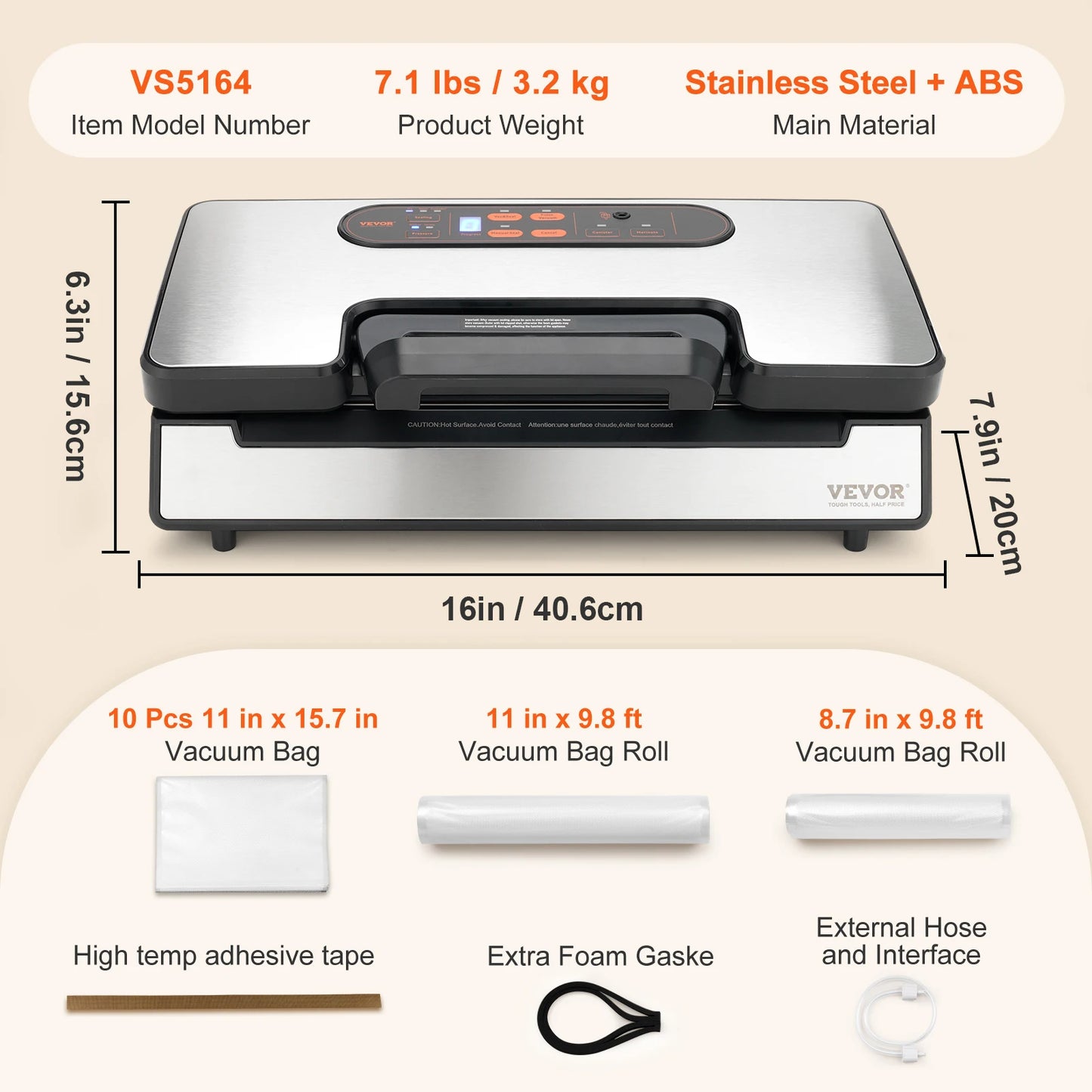 Commercial Vacuum Sealer Automatic Food Packaging