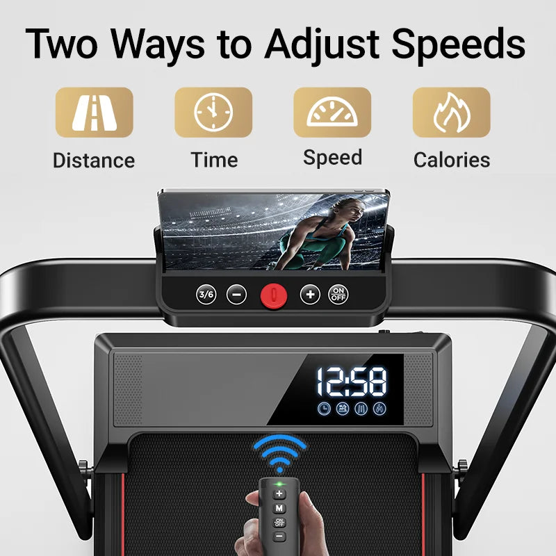 Jogging Treadmill: Incline, Under-Desk, Lightweight, LED Display
