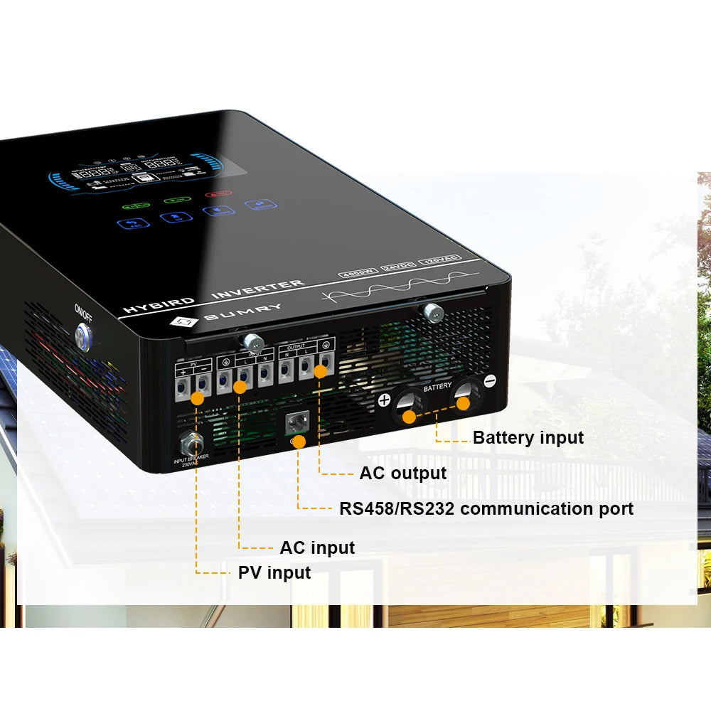 4000W Inverter 24V 140A 5600W MPPT Solar Charger