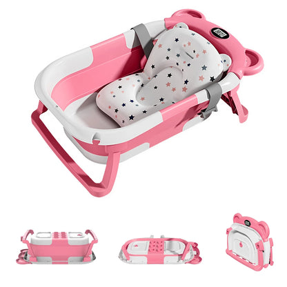 Portable Travel Bathtub, Collapsible  with Thermometer