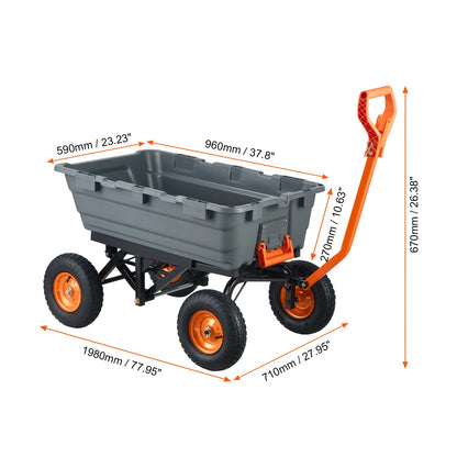 Dump Wagon Steel Frame for Safe Transport