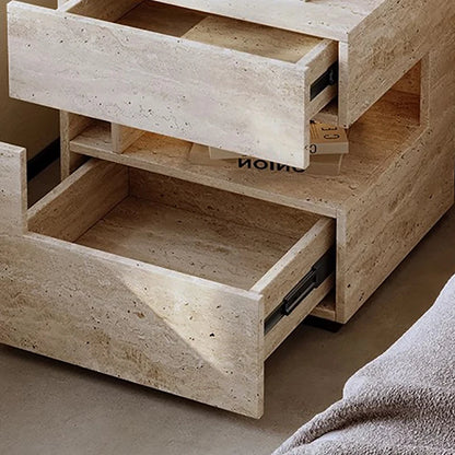 Nightstands Rectangle Trendy Premium Bedroom Hidden Storage