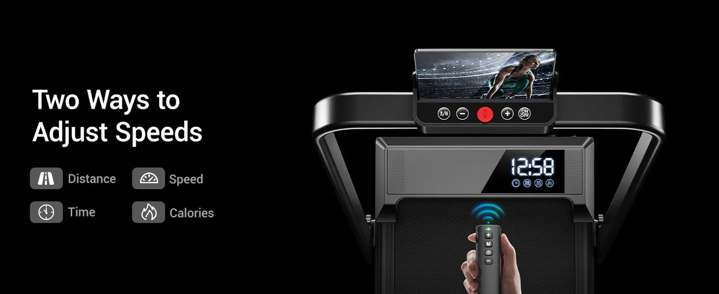 Jogging Treadmill: Incline, Under-Desk, Lightweight, LED Display