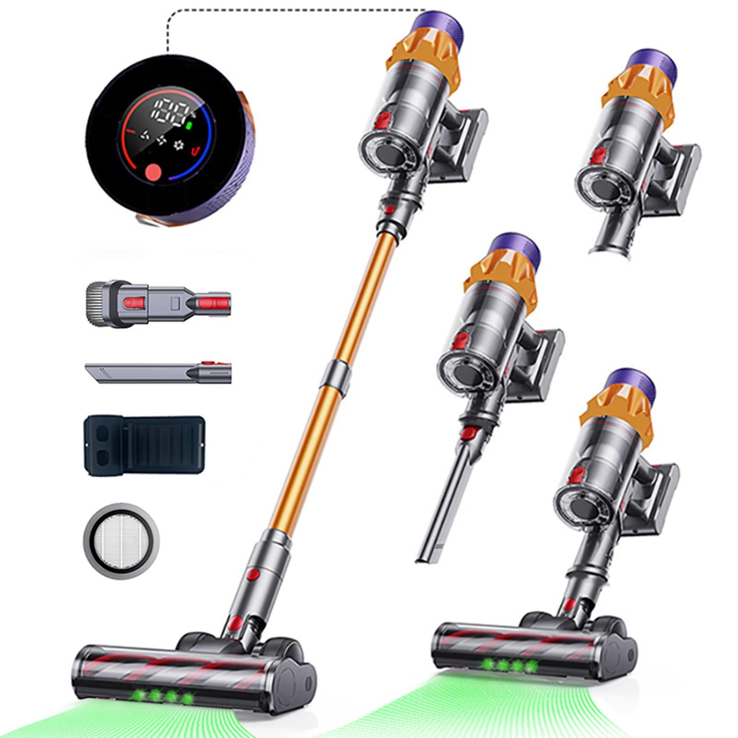 Cordless Handheld Vacuum Cleaner Powerful Brushless Motor