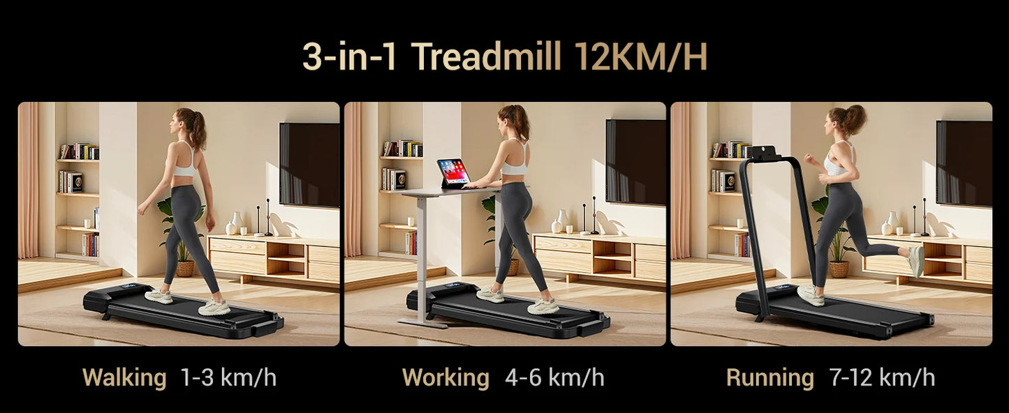 Jogging Treadmill: Incline, Under-Desk, Lightweight, LED Display