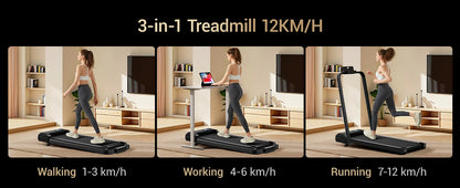 Jogging Treadmill: Incline, Under-Desk, Lightweight, LED Display