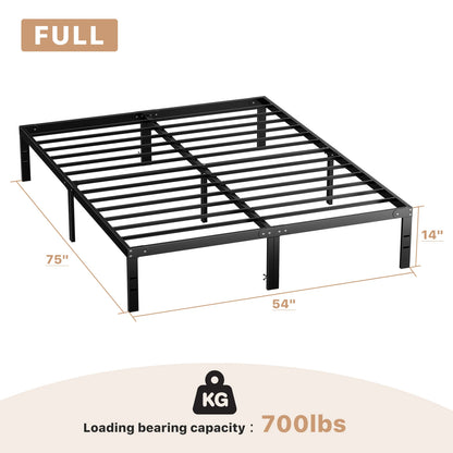 Twin Full Queen King Size Steel Bed Frame Supports 350LBS