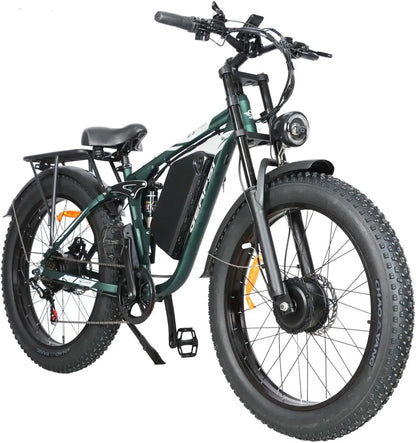 Electric Bicycle 60V 30AH Battery Max Speed 42 MPH E-Bike
