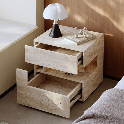 Nightstands Rectangle Trendy Premium Bedroom Hidden Storage