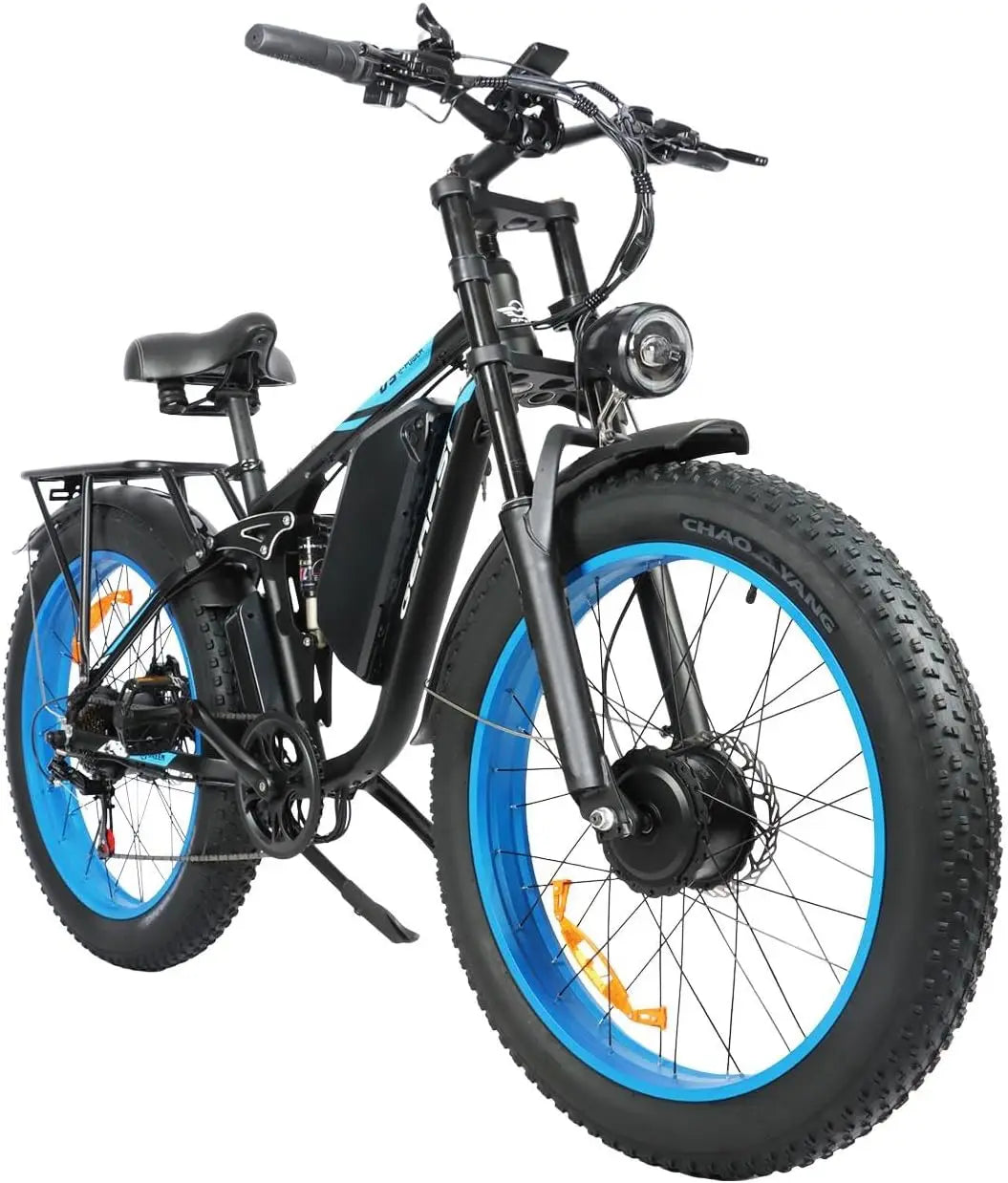 Electric Bicycle 60V 30AH Battery Max Speed 42 MPH E-Bike