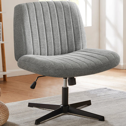 Chair Armless  Adjustable Swivel Fabric Or Leather