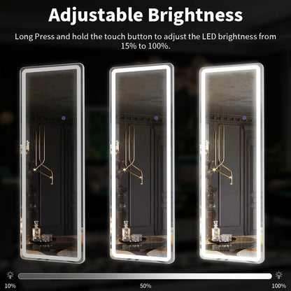 63"x20" Full Length LED Mirror Full Length
